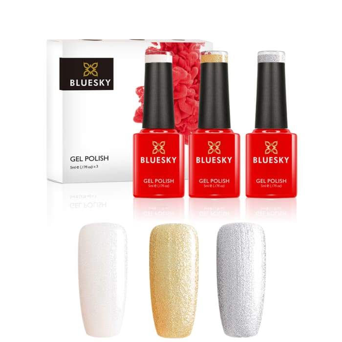 Minis gel nail polish set from Bluesky METALLIC SHEEN