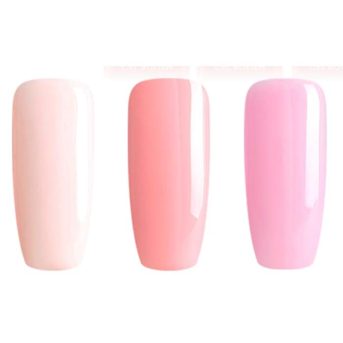 Minis set of gel nail polish from Bluesky Naked Pinks