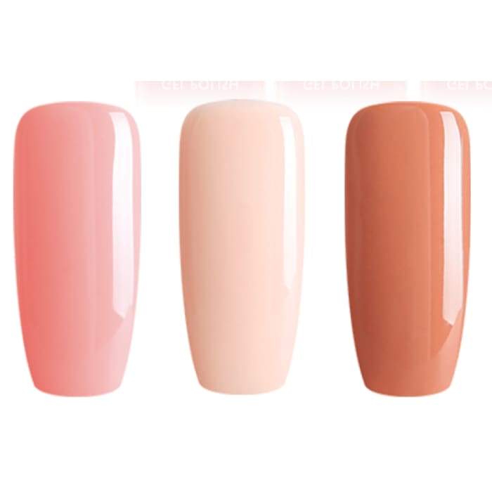 Minis set of gel nail polish from Bluesky NATURAL NUDES 2