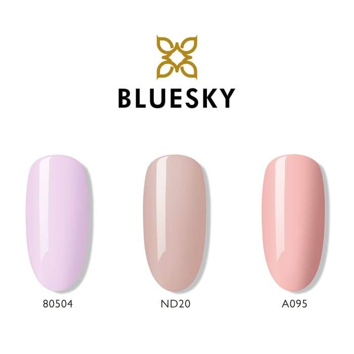 Minis set of gel nail polish from Bluesky NATURAL NUDES