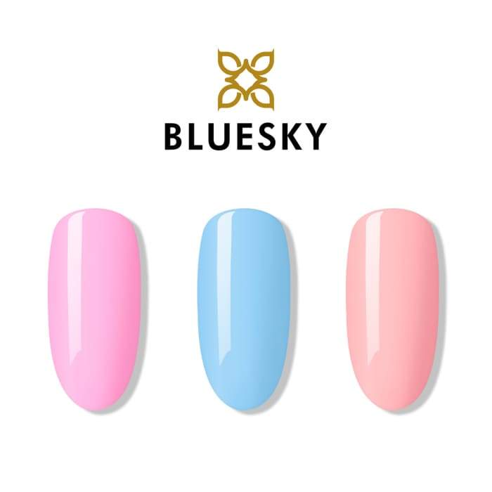Minis set of gel nail polish from Bluesky PASTEL NEON