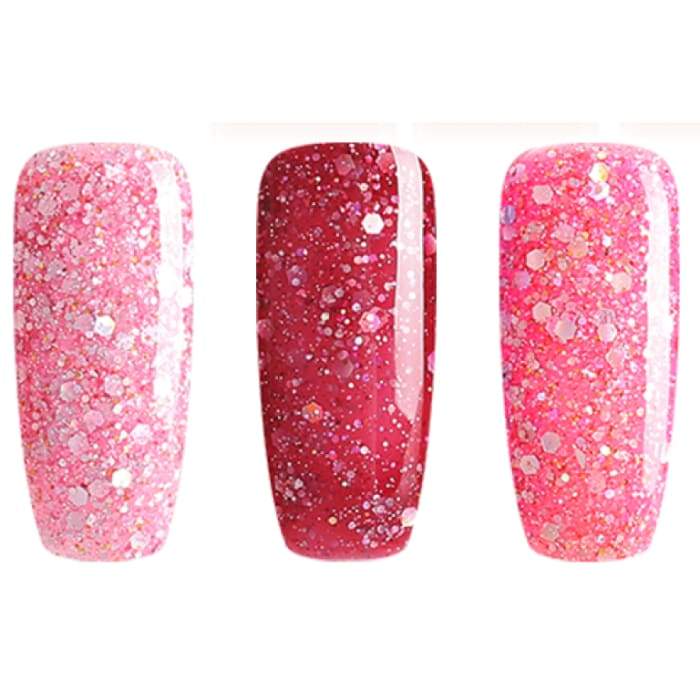 Minis set of gel nail polish from Bluesky PINK CONFETTI