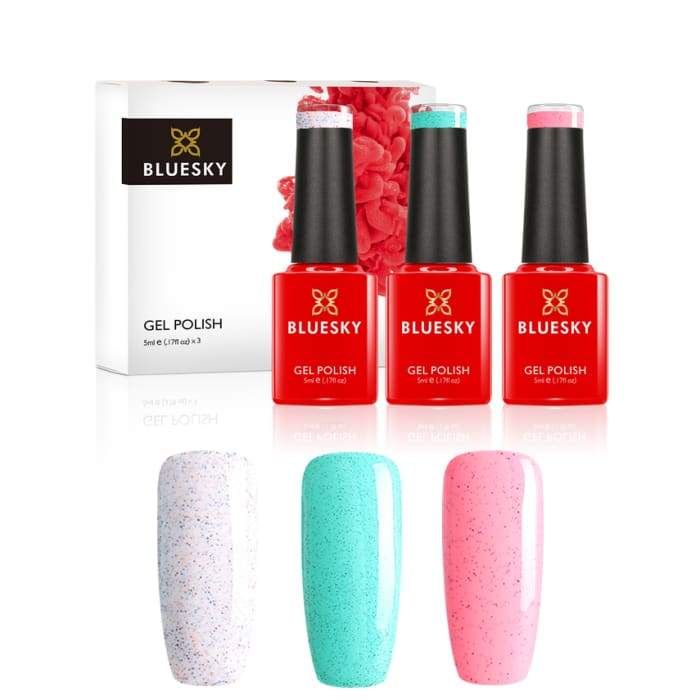 Minis gel nail polish set from Bluesky POWDER SPRINKLES