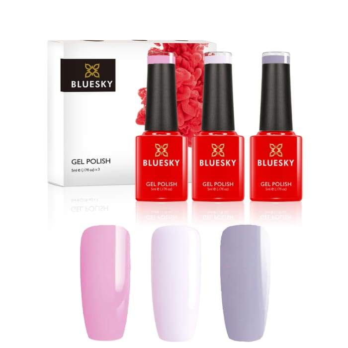 Minis gel nail polish set from Bluesky PRETTY PASTELS