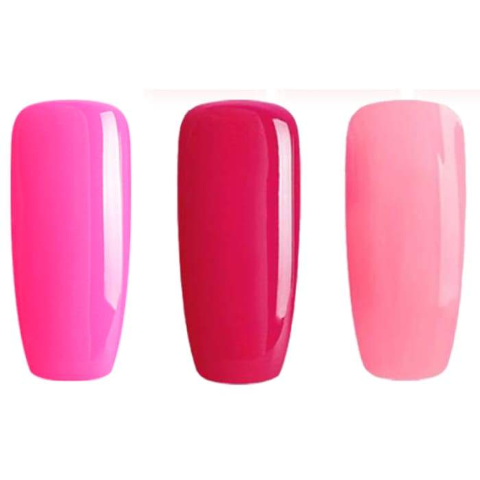 Minis gel nail polish set from Bluesky PRETTY PINKS