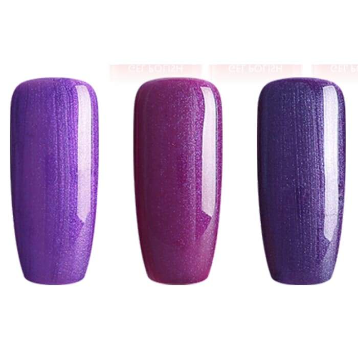 Minis gel nail polish set from Bluesky PURPLES