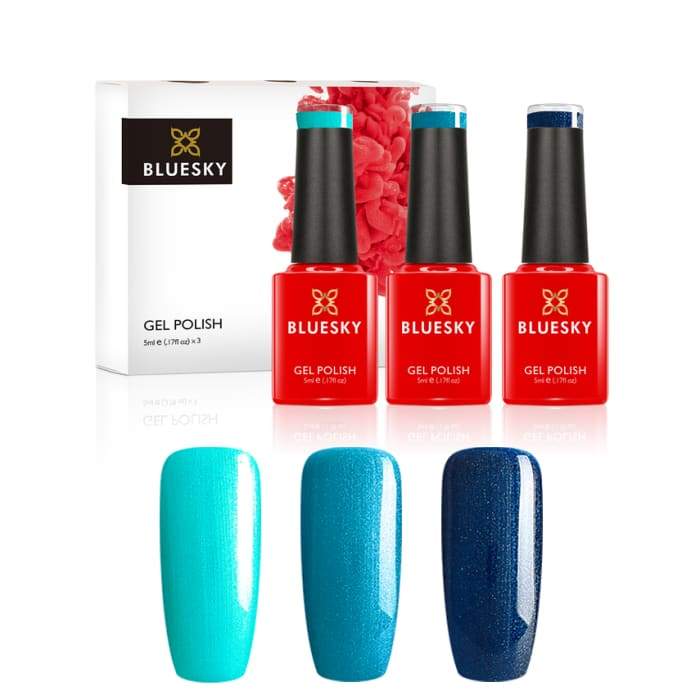 Mini Gel Nail Polish Set from Bluesky TEALS