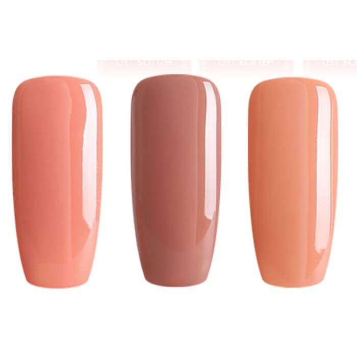Minis gel nail polish set from Bluesky WARM NUDES