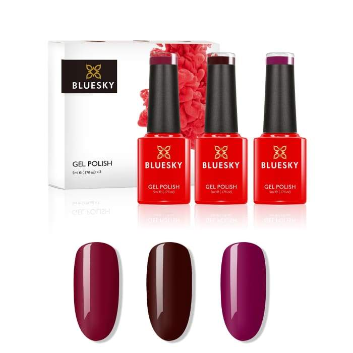 Minis gel nail polish set from Bluesky WINTER WARMERS