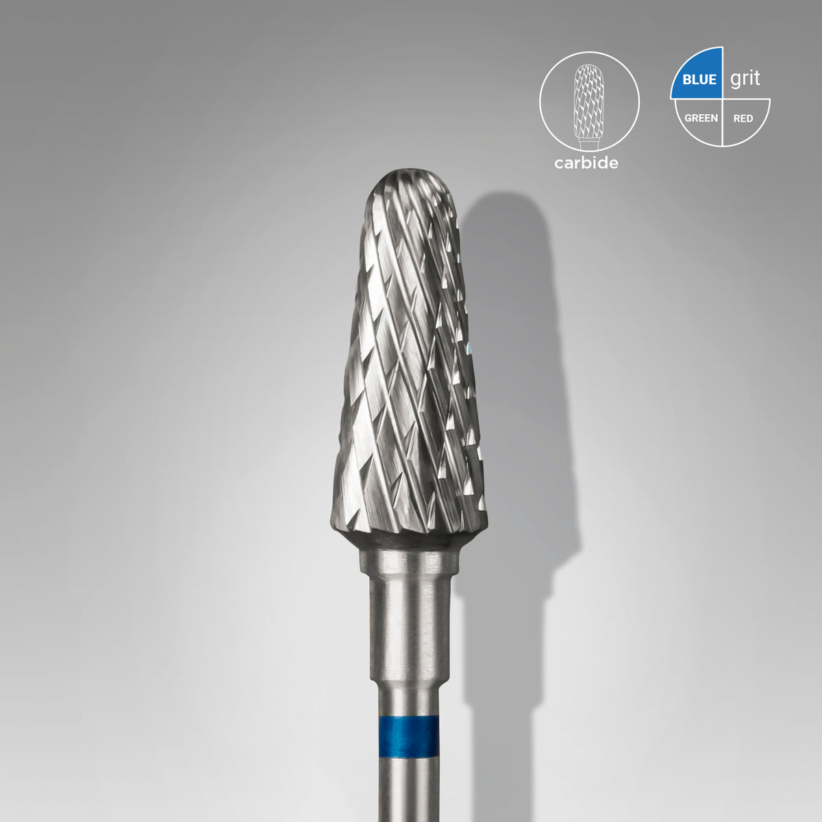 Staleks Pro Carbide milling tip "FRUSTUM", BLUE diameter 6 mm/ length 14 mm FT70B060/14