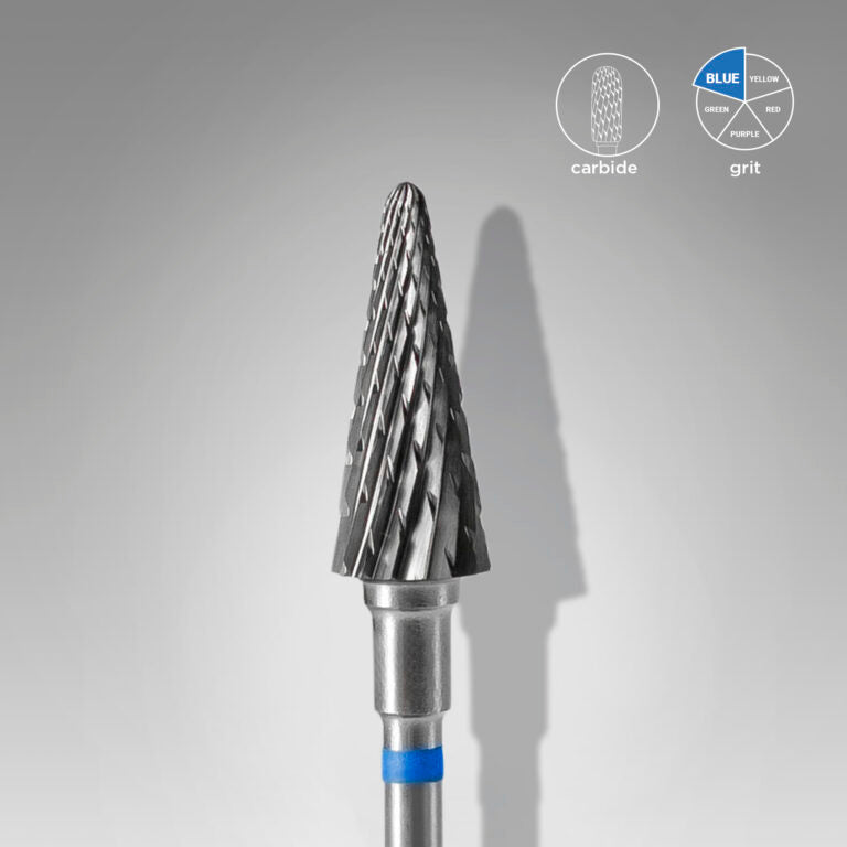 Carbide Nail Drill Bit, "cone" blue, head diameter 6 mm / working part 14 mm FT71B060/14