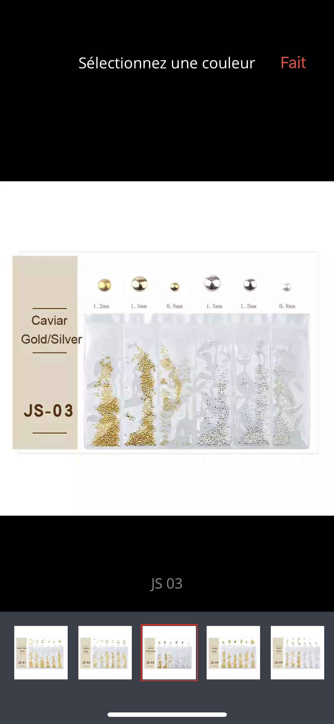 Décorations gold mix