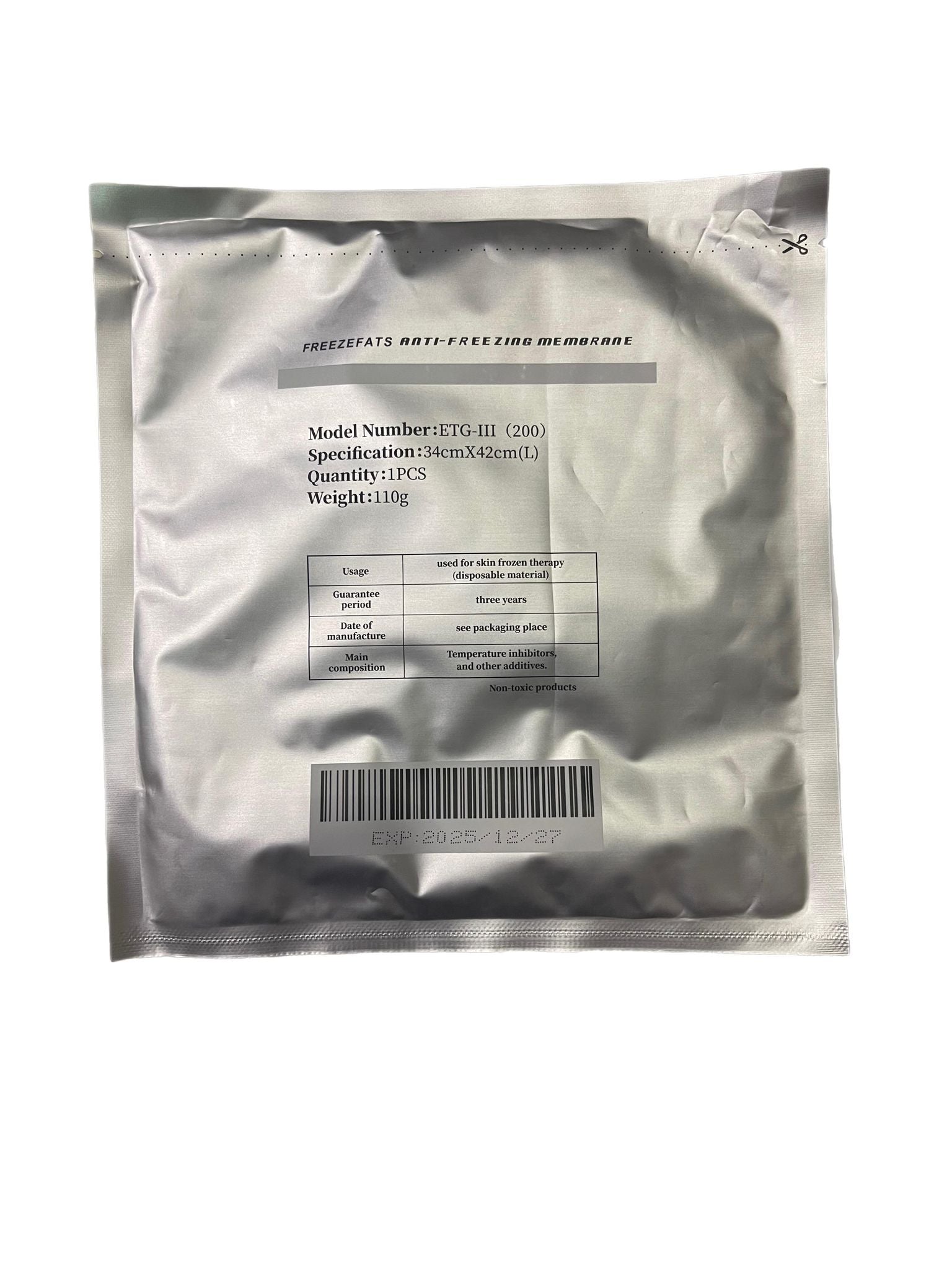 Membrane Anti Gel Pour Technologies Cryolipolise