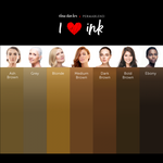 Tina Davies I love INK ensemble pigments pour sourcils