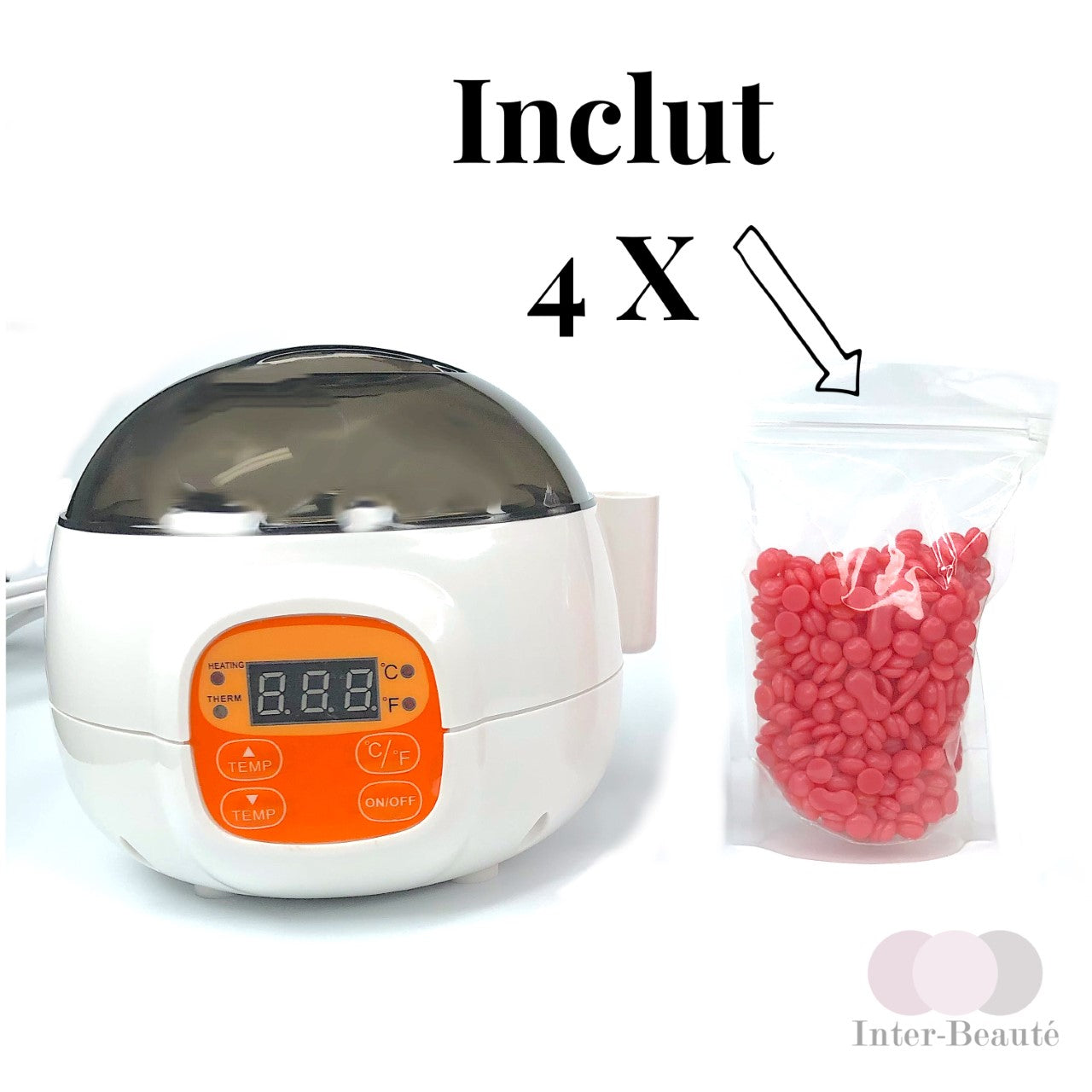 Ensemble chauffe-cire digital Inter Beauté